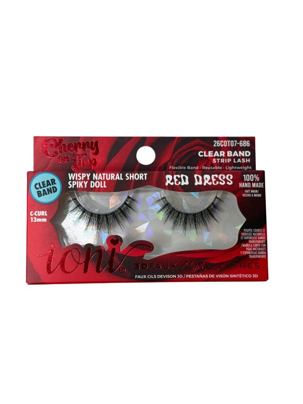 Ioni Cherry On Top Faux Mink Lashes Wispy Spiky Doll Look
